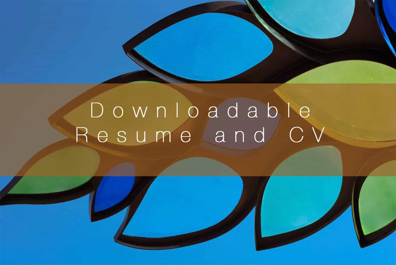 Downloadable Resume and CV