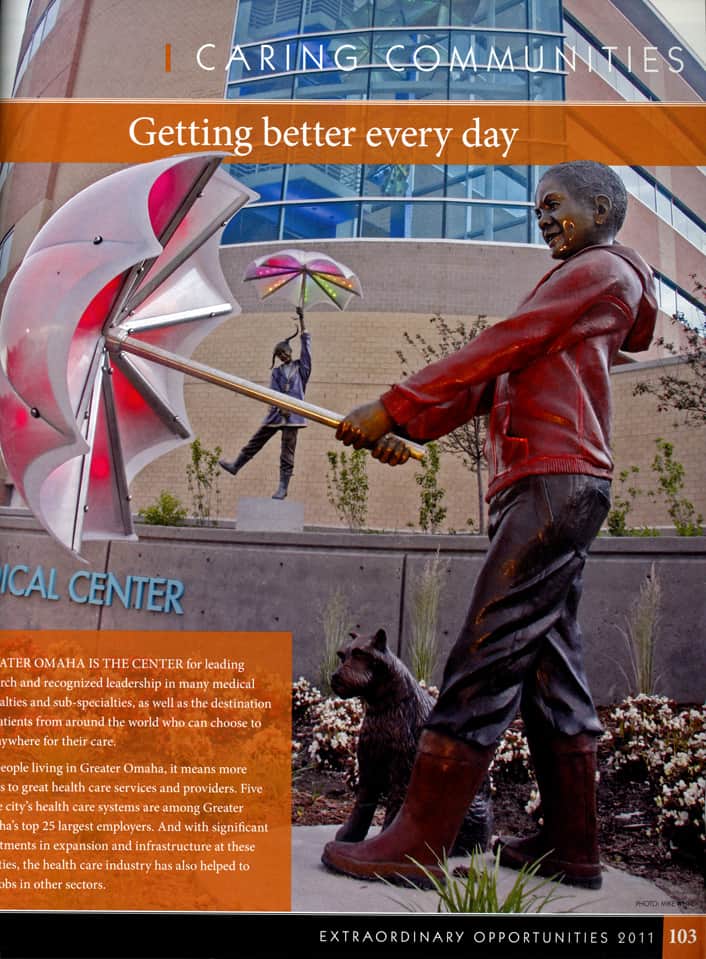 Imagine Sculpture Children Hospital Omaha Chamber Magazine