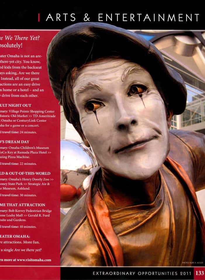 Arts and Entertainment Mime Sculpture