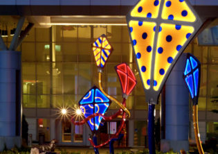Sprit Children's Hospital Lighted Kites Sculpture