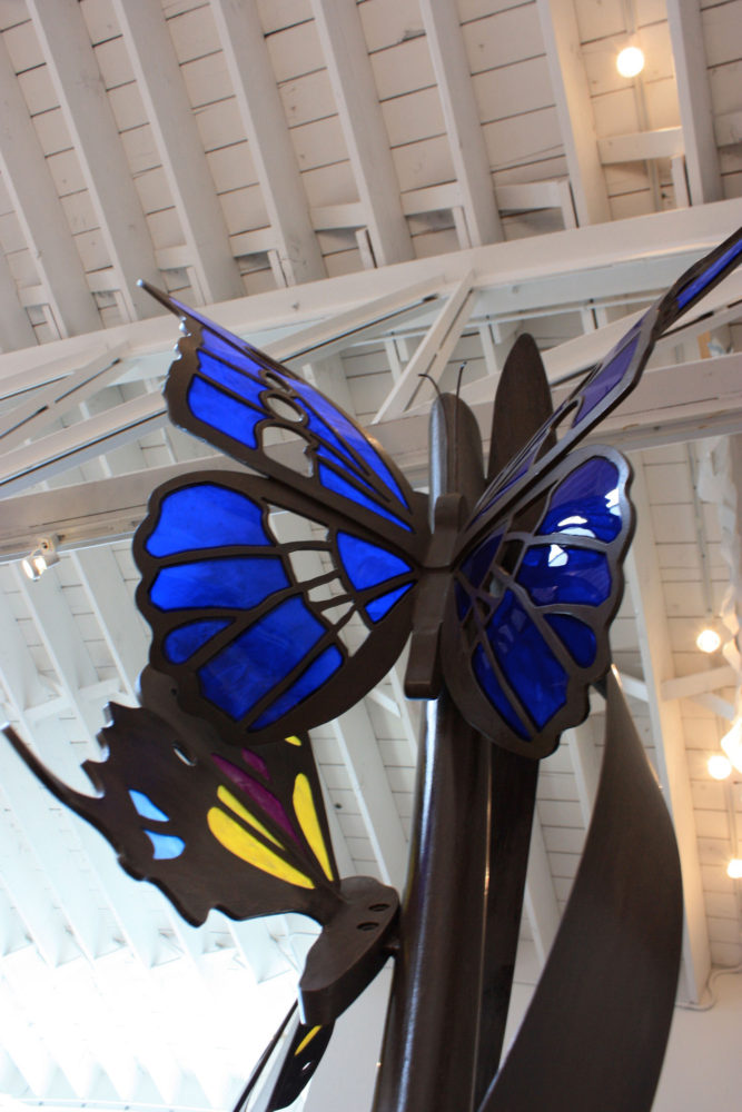 transcending butterfly sculpture